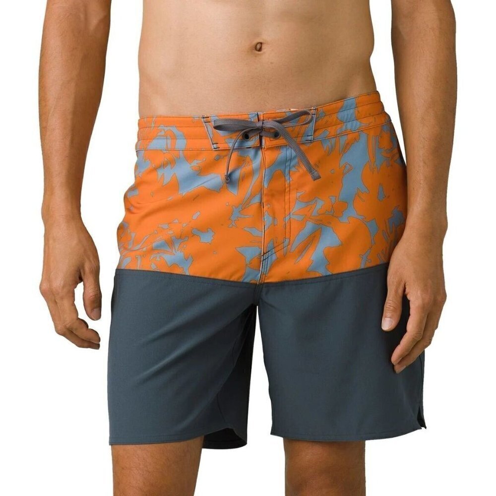 prAna On The Rocks 18.5" Faded Poppy Boardshort Size: 36 - Brand New NWT